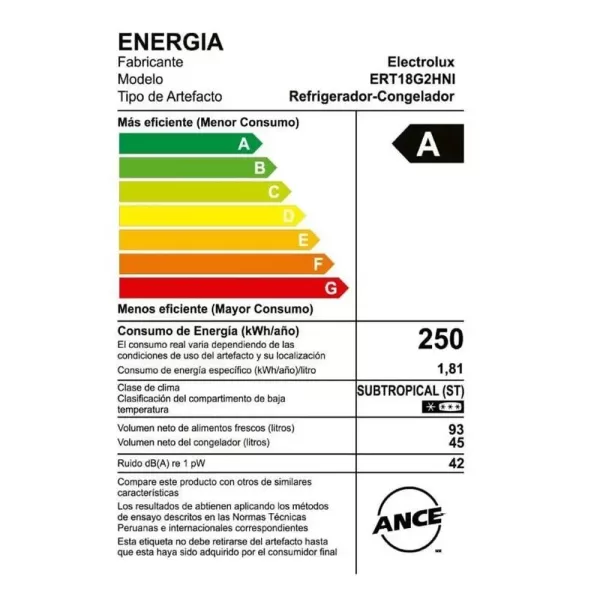 REFRIGERADORA ELECTROLUX ERT18G2HNI - Imagen 4