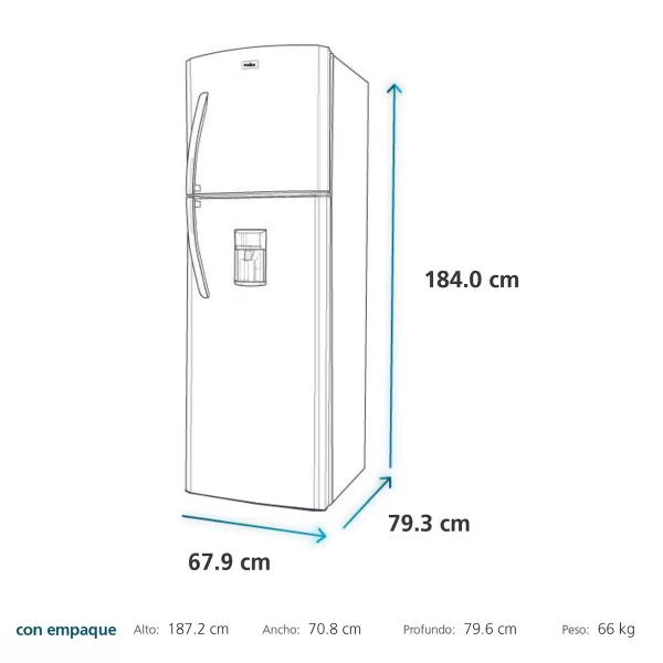 REFRIGERADORA MABE RMP942FLPG1 - Imagen 6