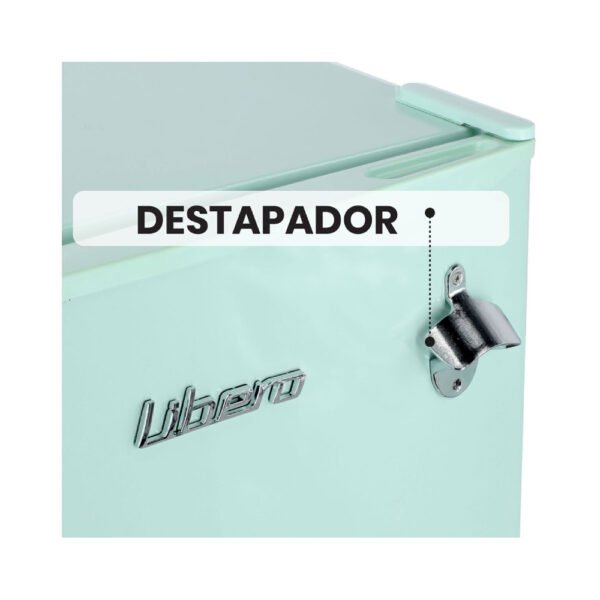 FRIGOBAR RETRO MENTA 90LT LIBERO LFB-90M - Imagen 6