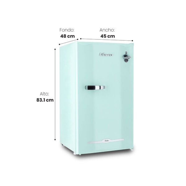 FRIGOBAR RETRO MENTA 90LT LIBERO LFB-90M - Imagen 8