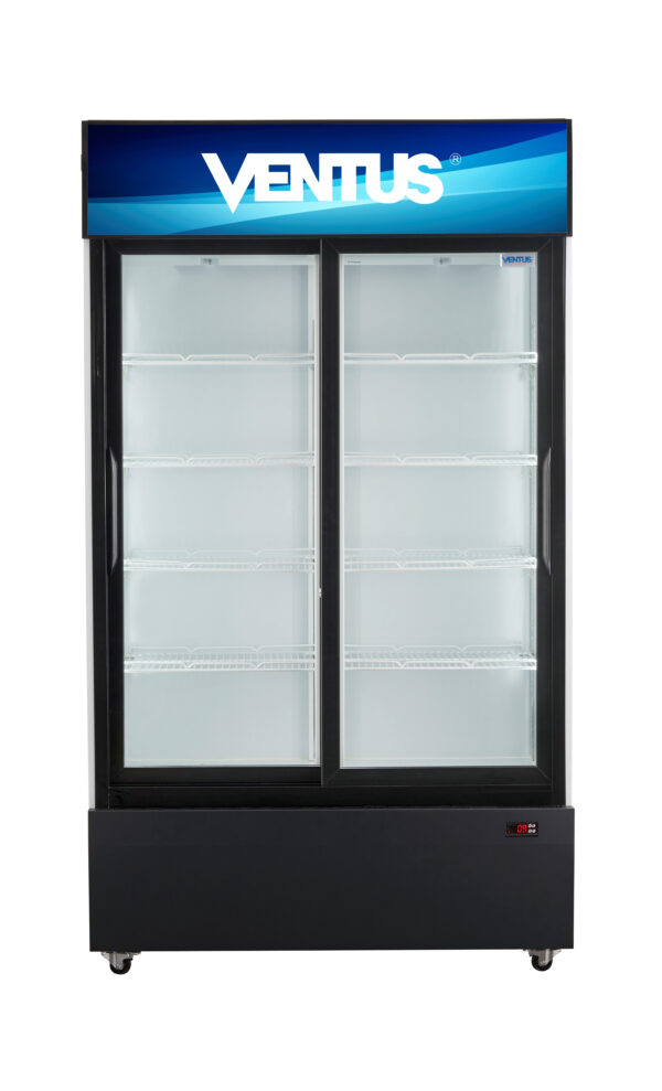 VISICOOLER 2 PTA DE VIDRIO 800 LT VENTUS VC-800L