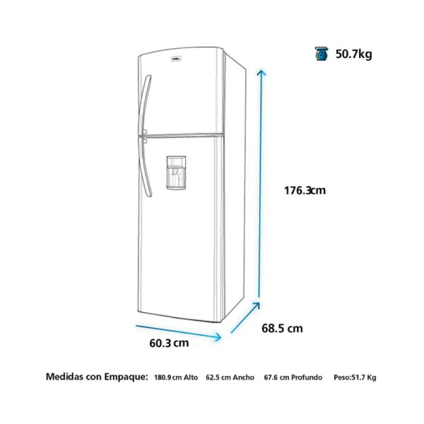 REFRIGERADORA MABE RMC320FAPG - Imagen 8