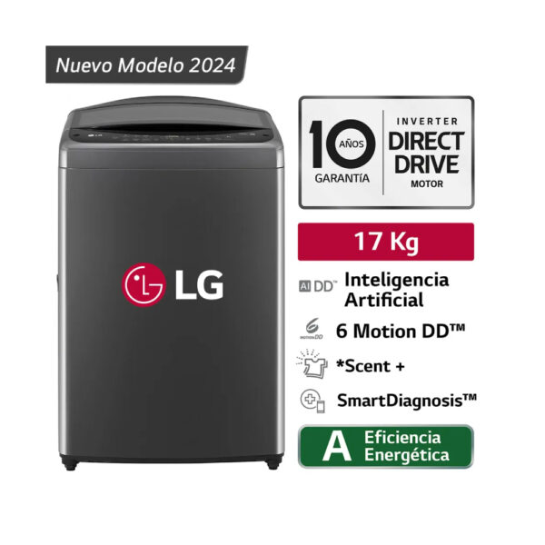 LAVADORA AUTOMATICA LG WT17BV6T