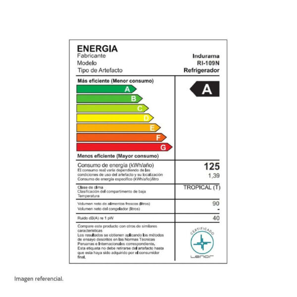 FRIOBAR INDURAMA RI-109N - Imagen 7