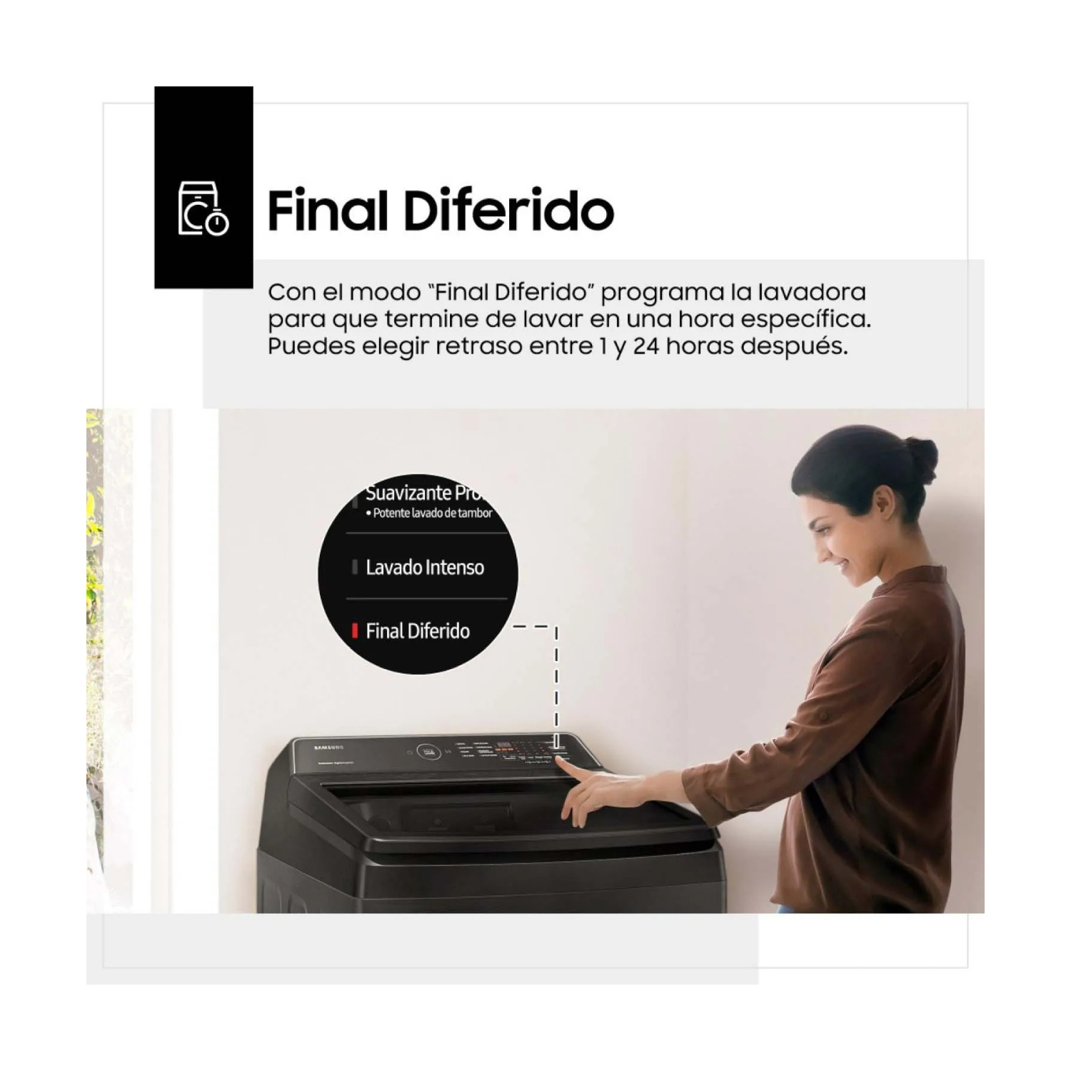 LAVADORA AUTOMATICA SAMSUNG WA15CG5441BDP - Imagen 10