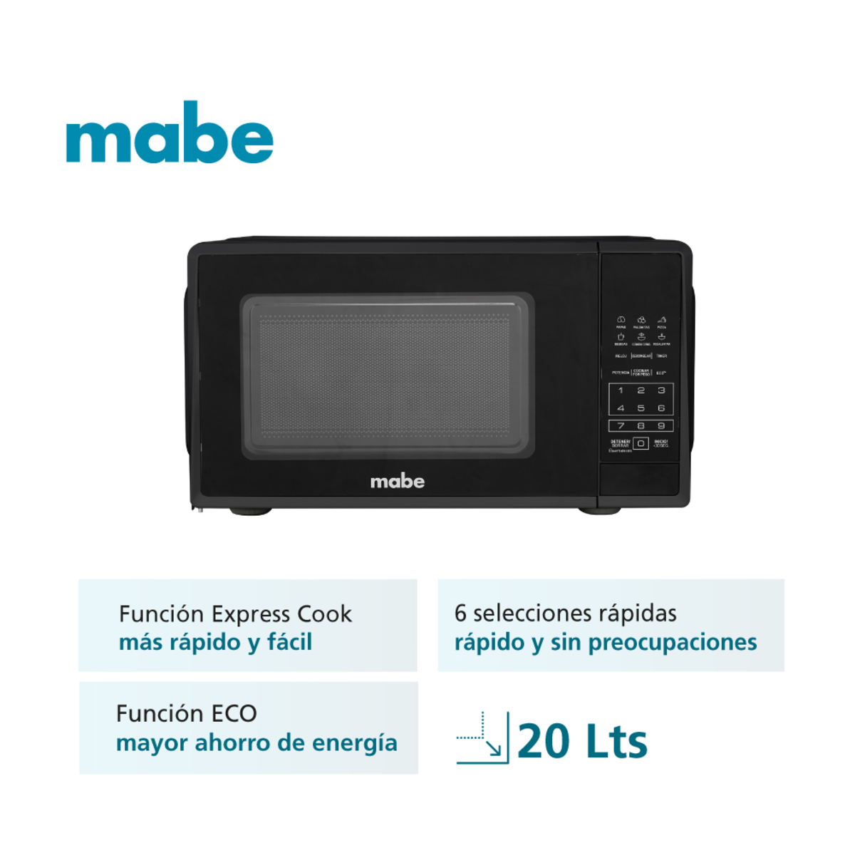 HORNO MICROONDAS MABE HMM07PBN - Imagen 2