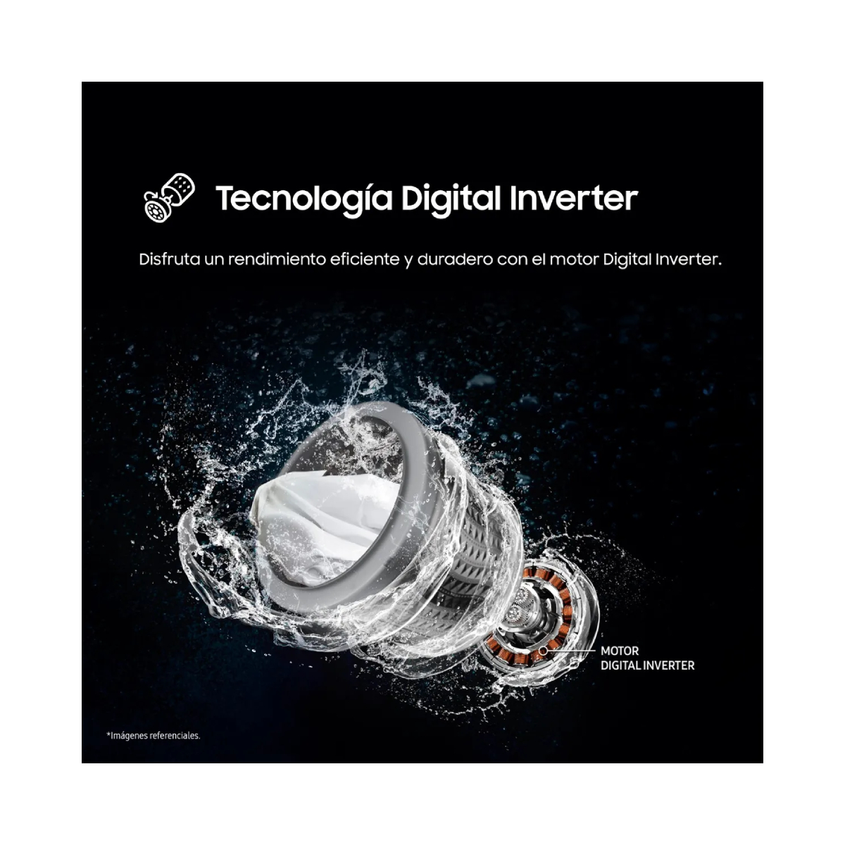 LAVADORA SAMSUNG WA40F17E7CPE - Imagen 8