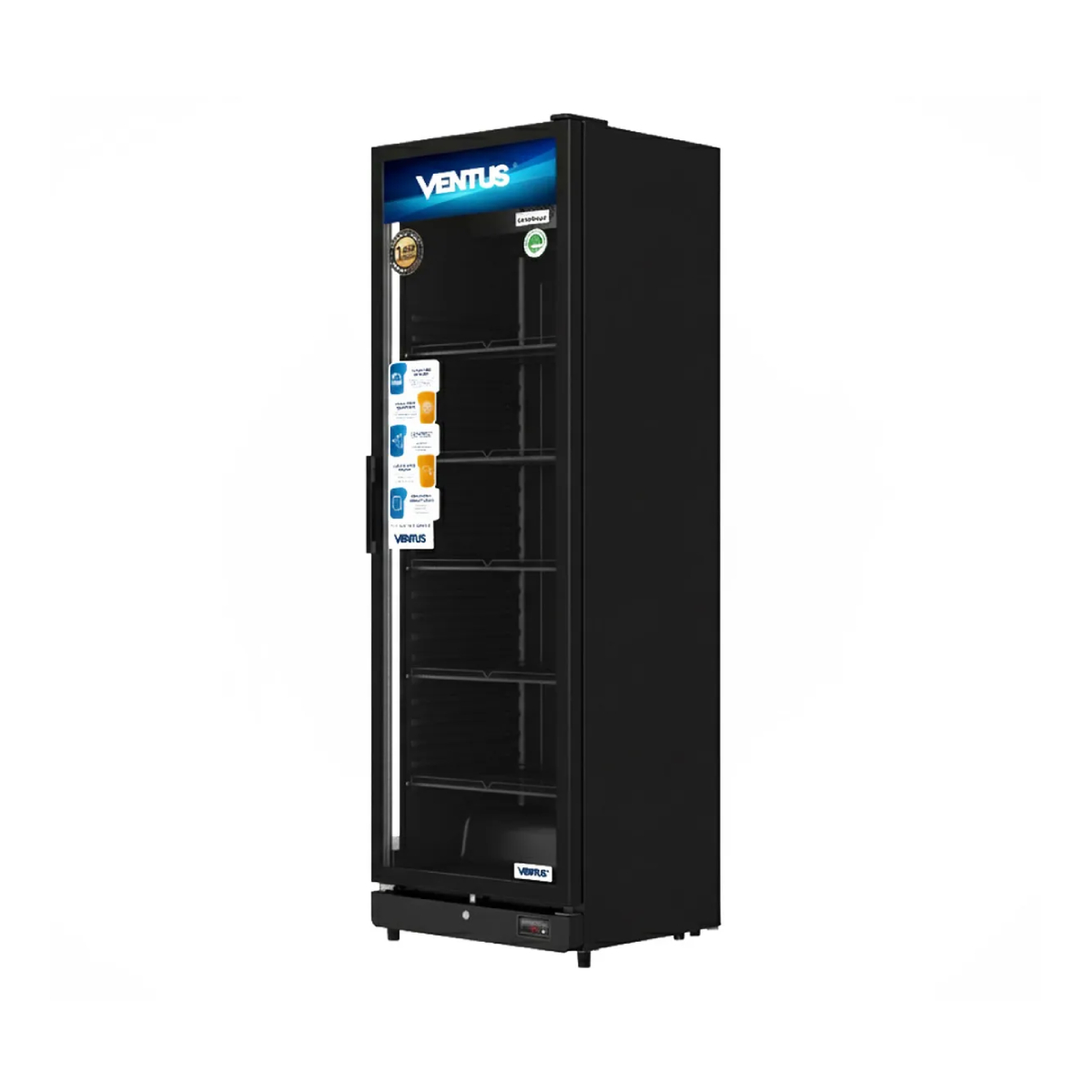 VISICOOLER INVERTER NEGRO 1 PTA 360L VENTUS VC-360 INV - Imagen 2